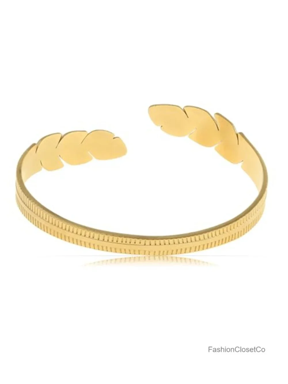 Gold Plated Open Cuff Bangle Bracelet for Women Adjustable Stackable